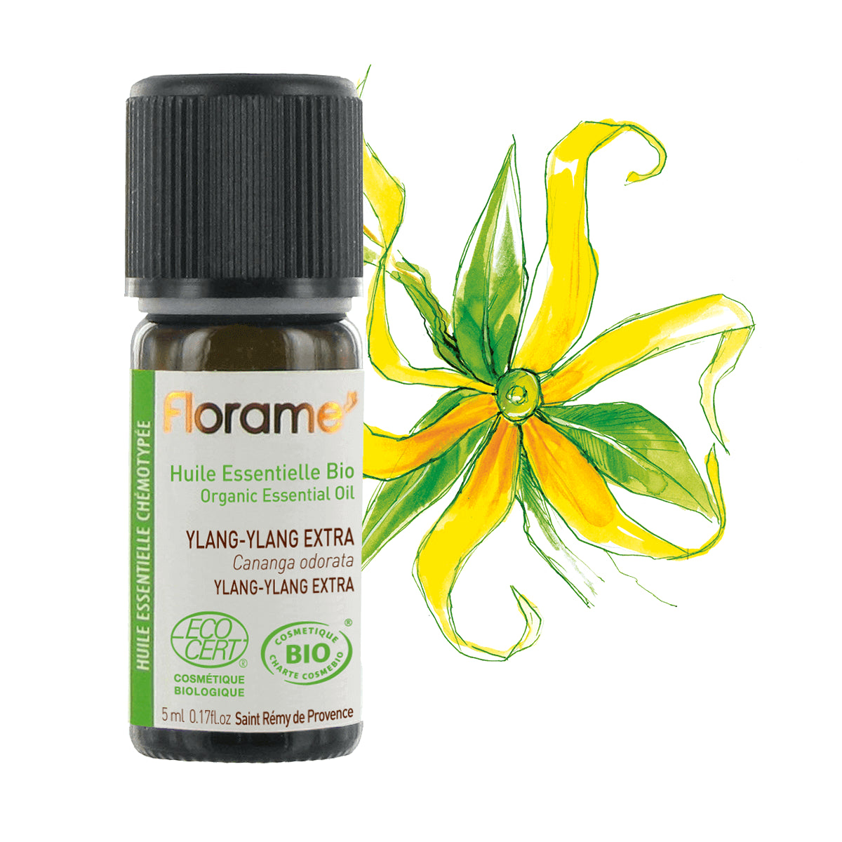 Huile Essentielle d'Ylang-Ylang Extra Biologique