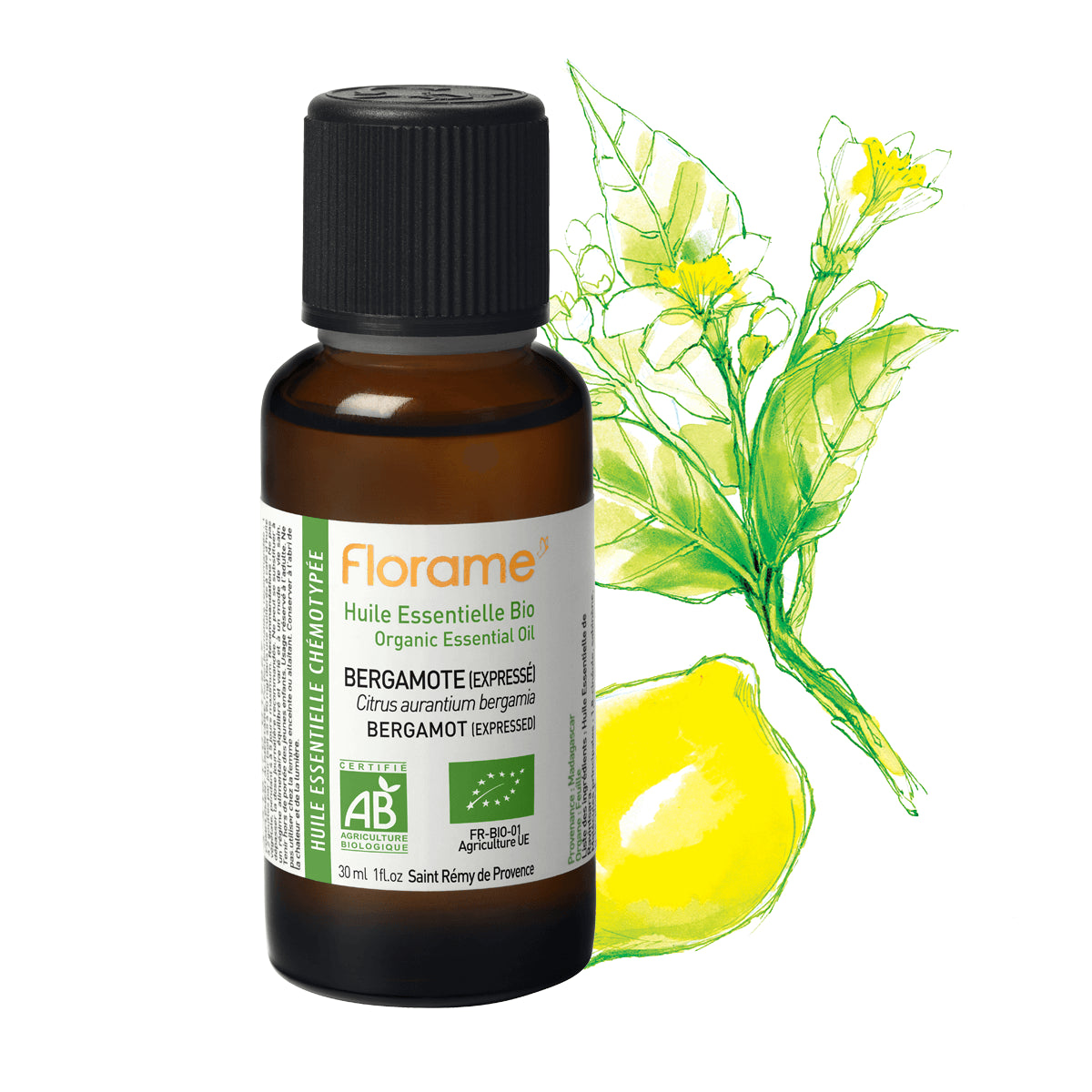 Huile Essentielle de Bergamote Zeste (expressée) Biologique