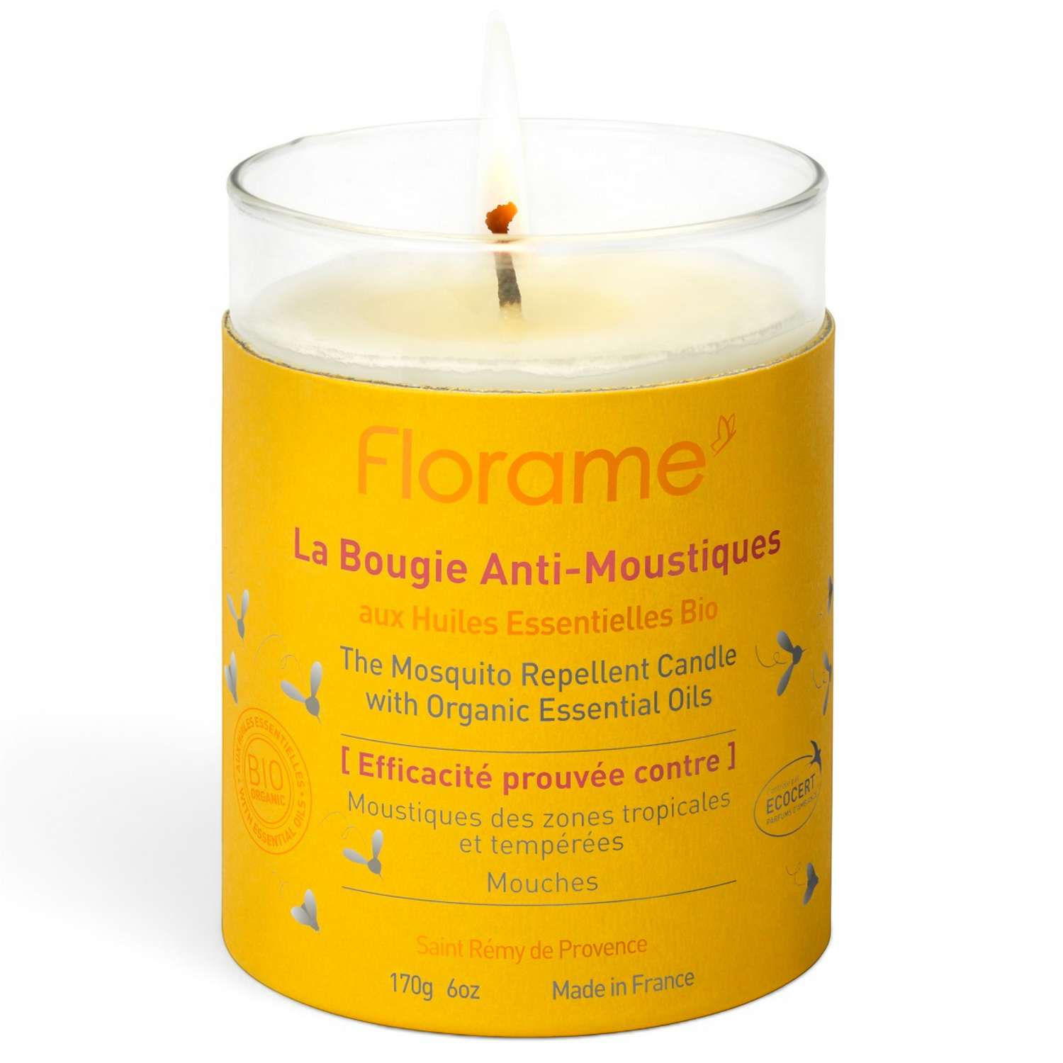 Organic Mosquito Repellent Candle